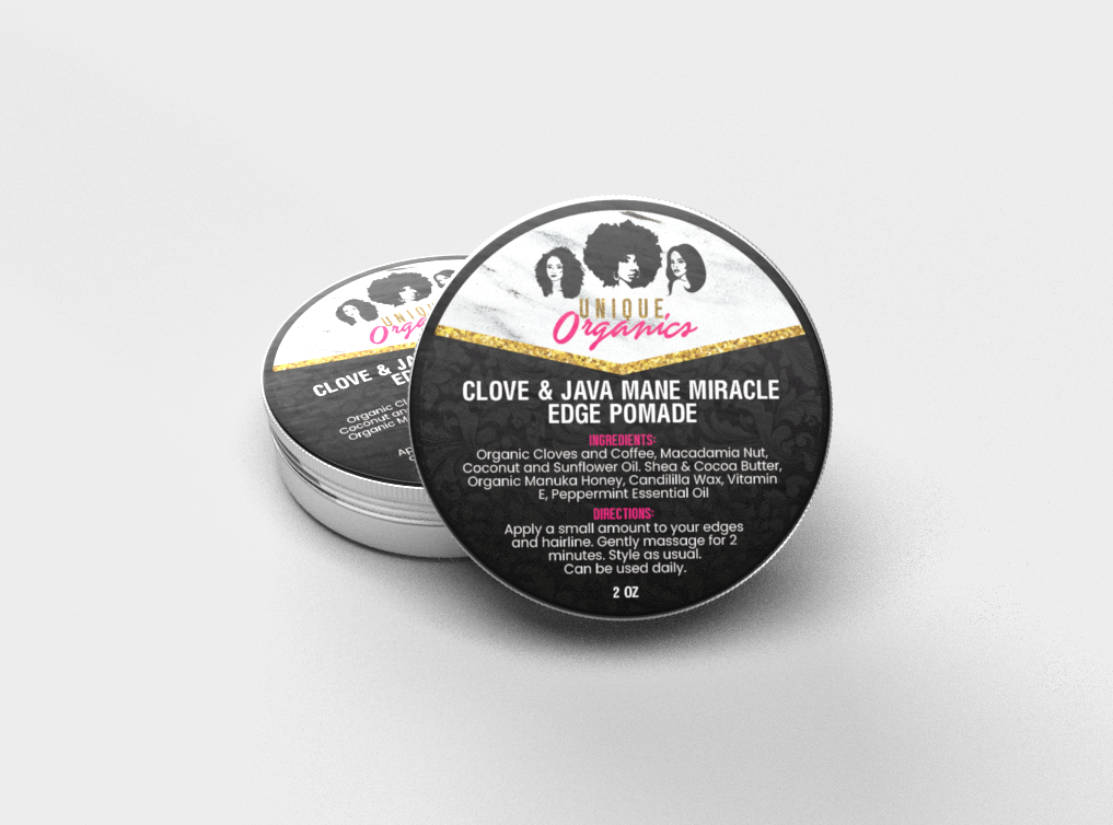 Clove & Java Mane Miracle Edge Pomade | Herbal Edge Grease for Protective Styles