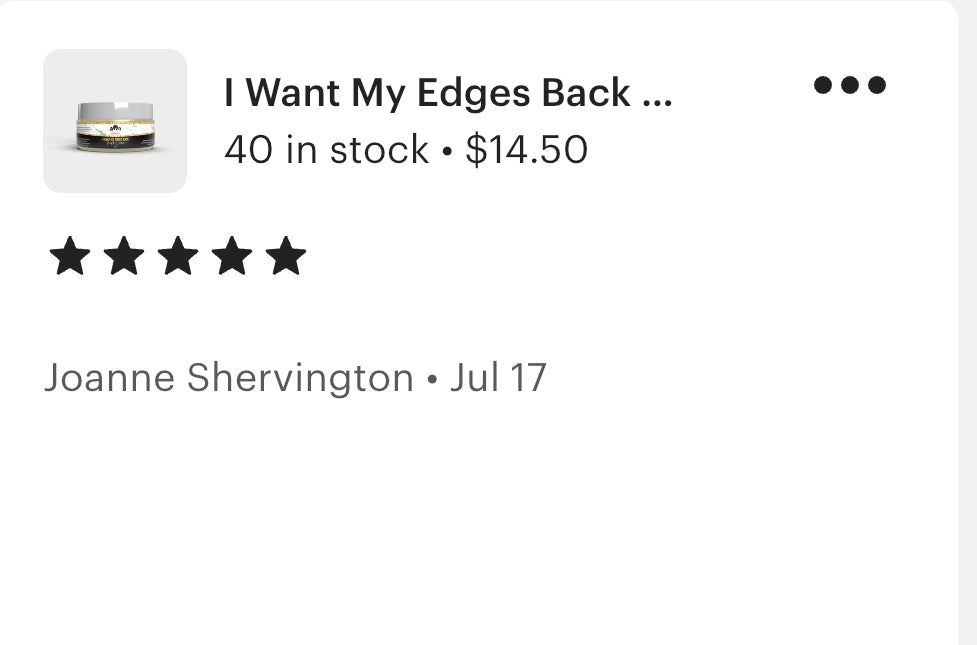 I Want My Edges Back Hair Cream | Botanical Edge & Temple Cream
