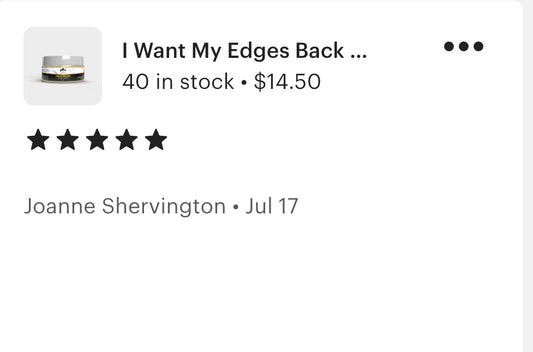 I Want My Edges Back Hair Cream | Botanical Edge & Temple Cream