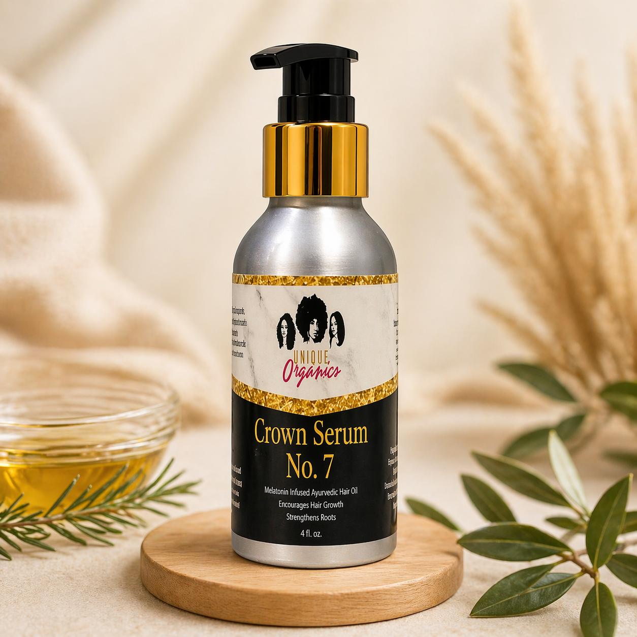 Ayurvedic Melatonin Hair & Scalp Elixir | Brahmi Jatamansi Saw Palmetto
