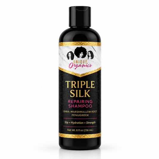 Triple Silk Repairing Shampoo with Okra, Marshmallow & Fenugreek
