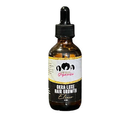 Okra Elixir Hair & Skin Oil | Cold Pressed Okra Seed Oil | Saw Palmetto Pumpkin Seed