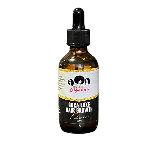 Okra Elixir Hair & Skin Oil | Cold Pressed Okra Seed Oil | Saw Palmetto Pumpkin Seed